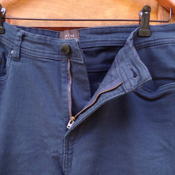 Jachs New York Men's 36x30 Blue Stretch Five Pocket Pants. EUC - Picture 2 of 10